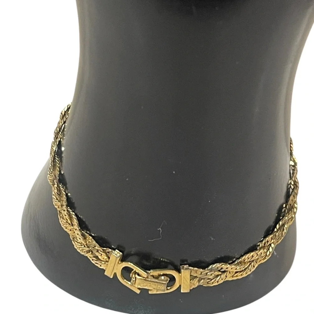 Sale‼️Christian Dior Authentic Gold Plated Braided Bracelet- Preowned - Picture 5 of 10